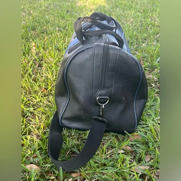 Ted Baker Black Duffel Bag with Blue Stripe - Picture 6 of 8